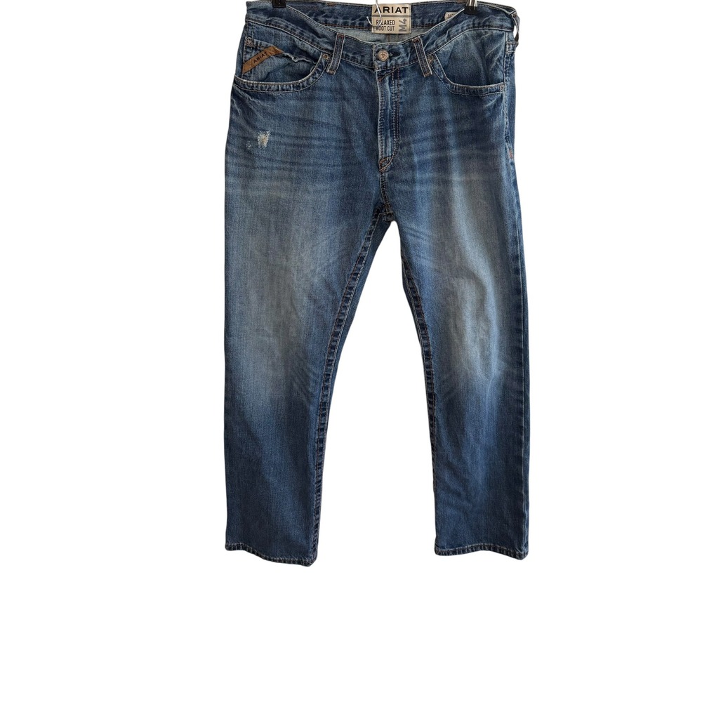 Ariat M4 Size 36 Relaxed Bootcut Jeans Western Workwear Denim Country Barn